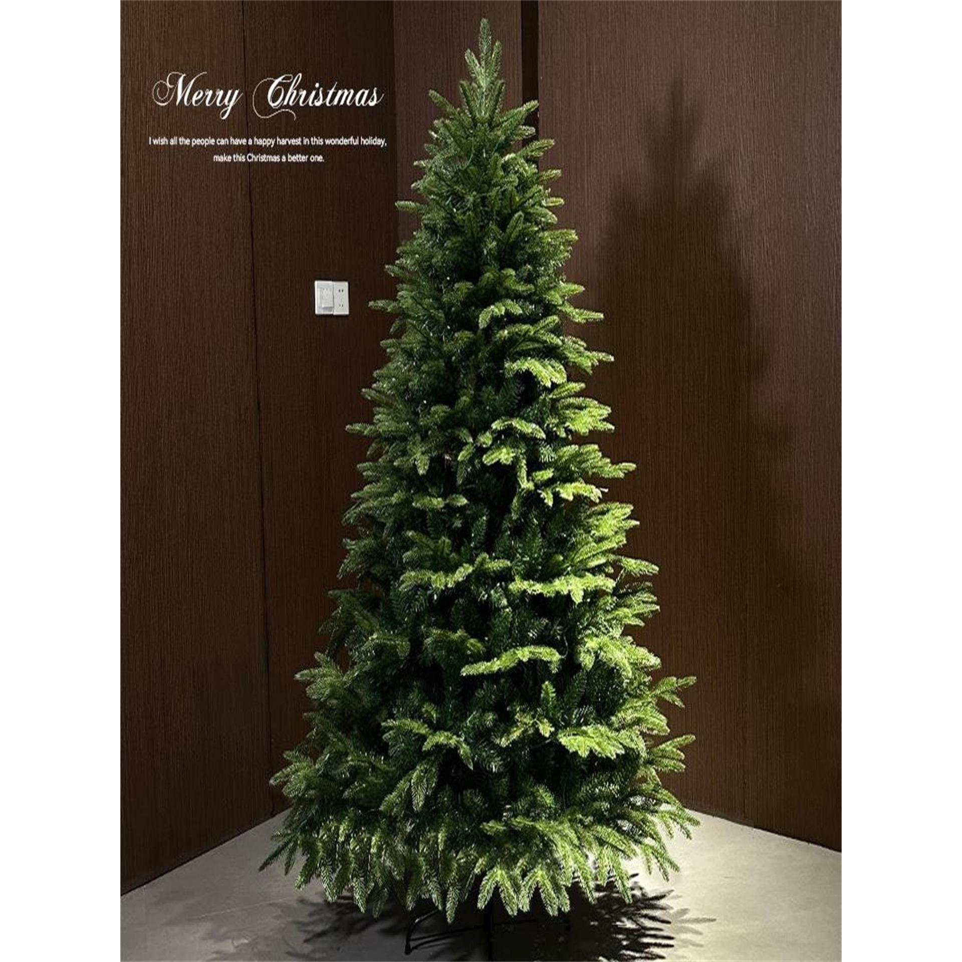 小圣诞树新款落地摆christmas tree摆件氛围装饰品pe加密裸树带灯