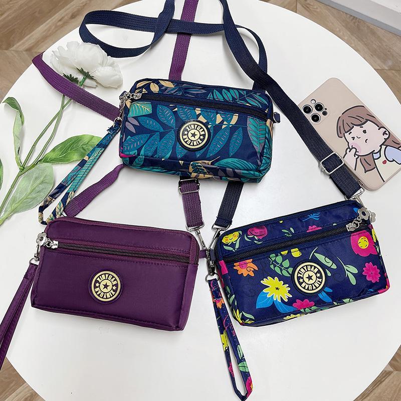 手机包女斜挎包迷你小包包运动臂包手腕零钱包钥匙包中老年妈妈包