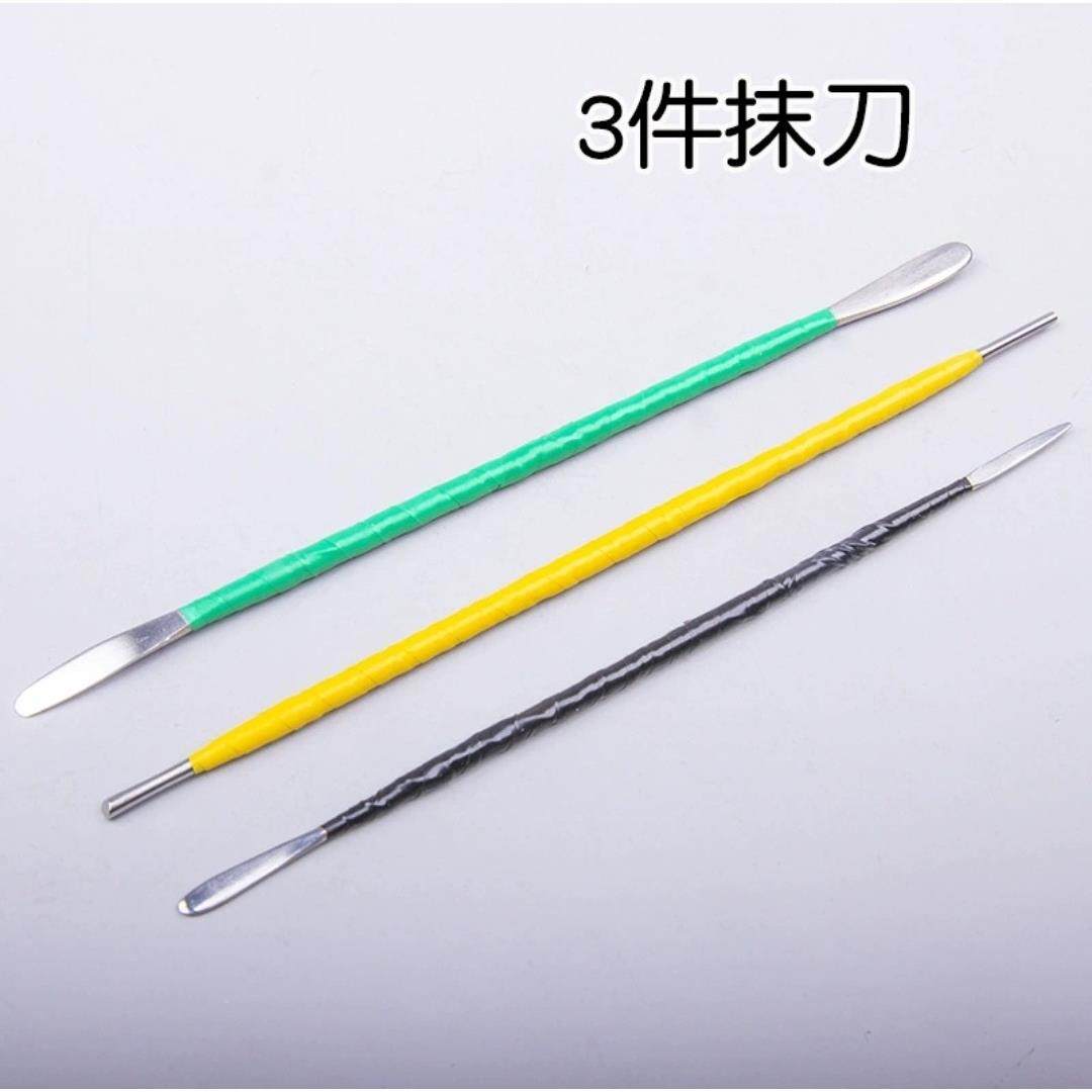 轻粘土软陶泥塑工具不锈钢手办雕塑开眼刀抹刀3件套精雕油泥套装,玩具/童车/益智/积木/模型,软陶泥,淘宝优惠券,粉丝福利购,淘宝优惠卷