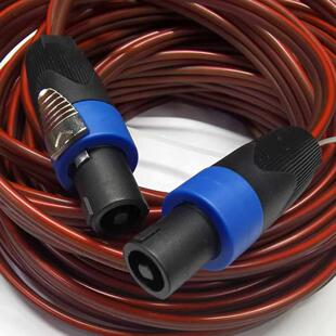 全表扬声器电缆磨砂功率放大器音频电缆连接扬声器电缆插头专业级