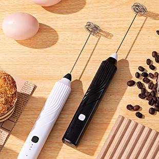 电动打奶泡器咖啡打泡器家用迷你奶泡机牛奶搅拌器手持无线打发器