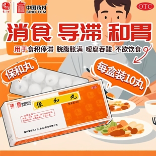 冯了性 保和丸 9g*10丸/盒消食导滞和胃脘腹胀痛不欲饮食食积停滞