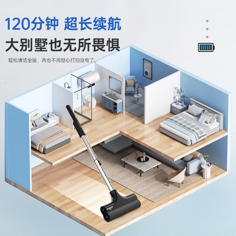松鲸无线电动拖把全自动懒人家用双贴边自清洗扫地拖地一体机