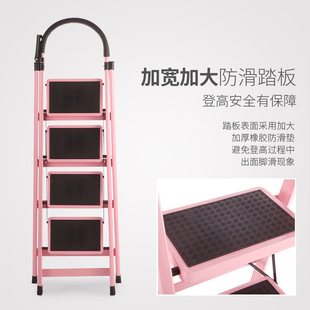 加厚 梓椿梯子家用折叠室内楼梯多功能加厚H工程铝合金梯伸缩爬梯