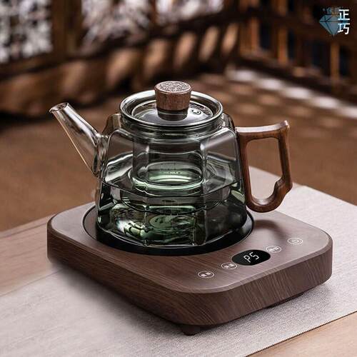 顶壶耐热磁吸飘逸杯全玻璃内胆茶水分离泡茶壶套装一键过滤冲茶器