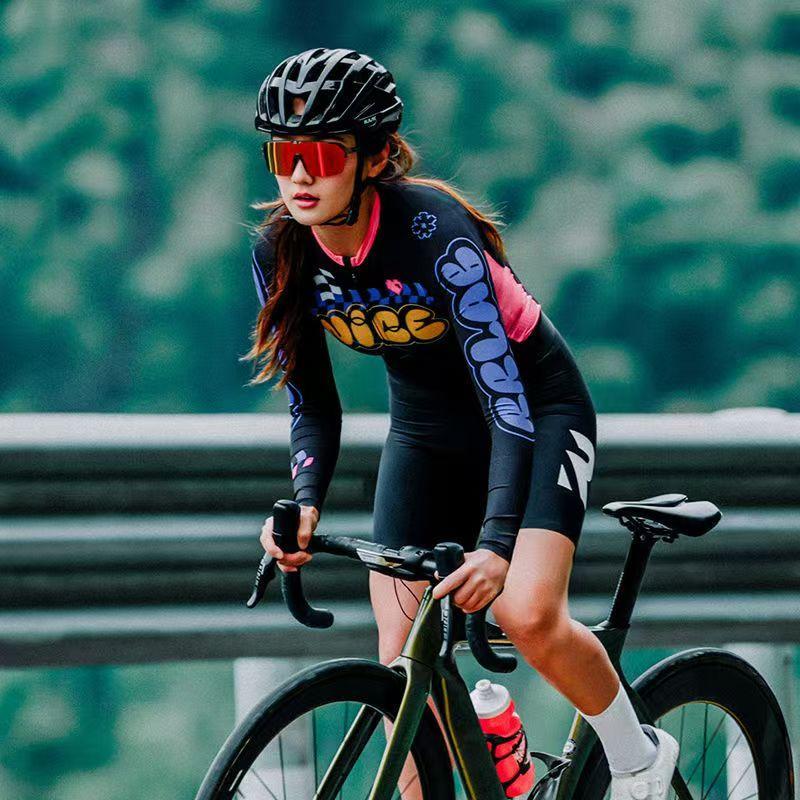 2025新款骑行服女公路车自行车防晒骑行长袖速干上衣装备女款衣服