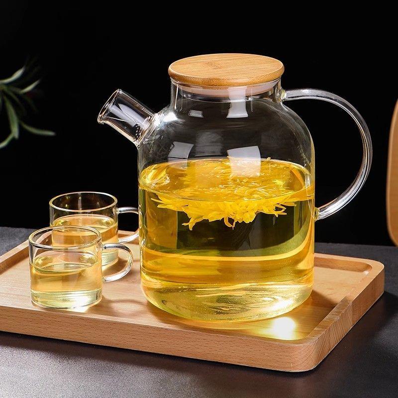 玻璃茶壶耐高温家用单壶烧水煮茶泡茶壶大容量冷水壶花茶茶具套装