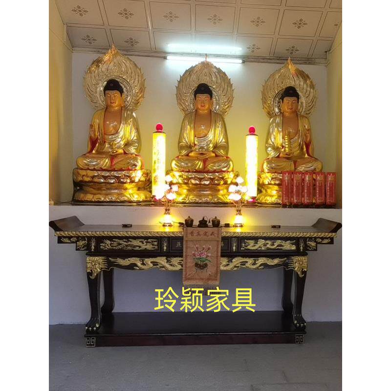雕花神龛神台藏式供桌神桌神柜佛龛立柜实木祠堂佛台佛堂佛柜定制