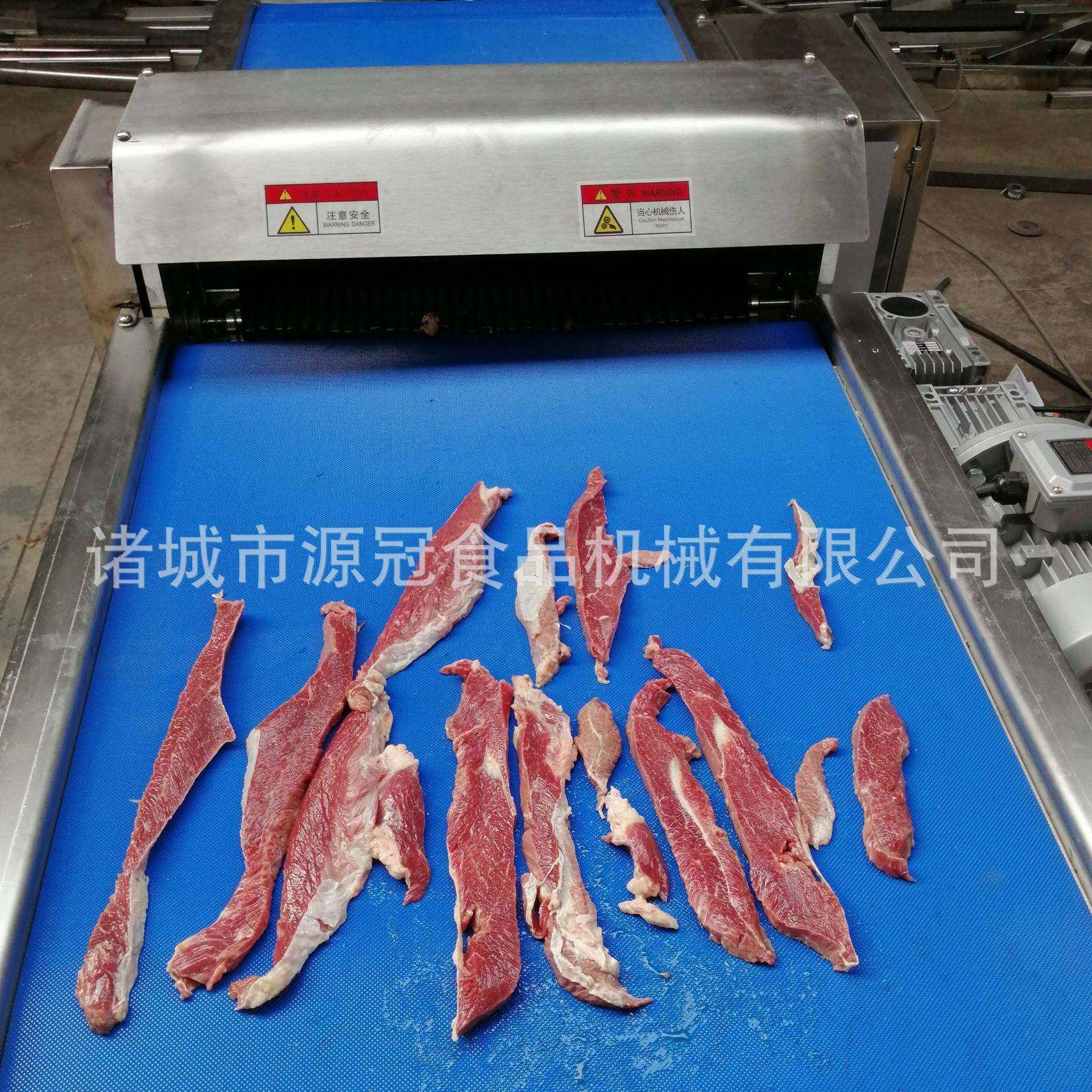 新鲜鸡肉切片机 全自动鸭胸开片机 不锈钢猪肉切多片机 机械