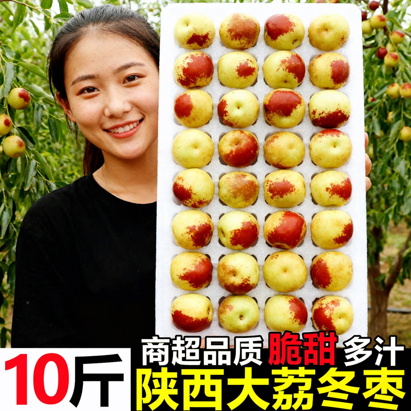正宗陕西大荔冬枣新鲜水果大枣子10斤应当季时令孕妇水果整箱批发