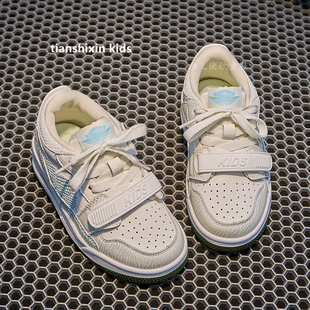 女童鞋子春秋款2025新款儿童板鞋低帮气垫鞋子中大童小白鞋透气潮