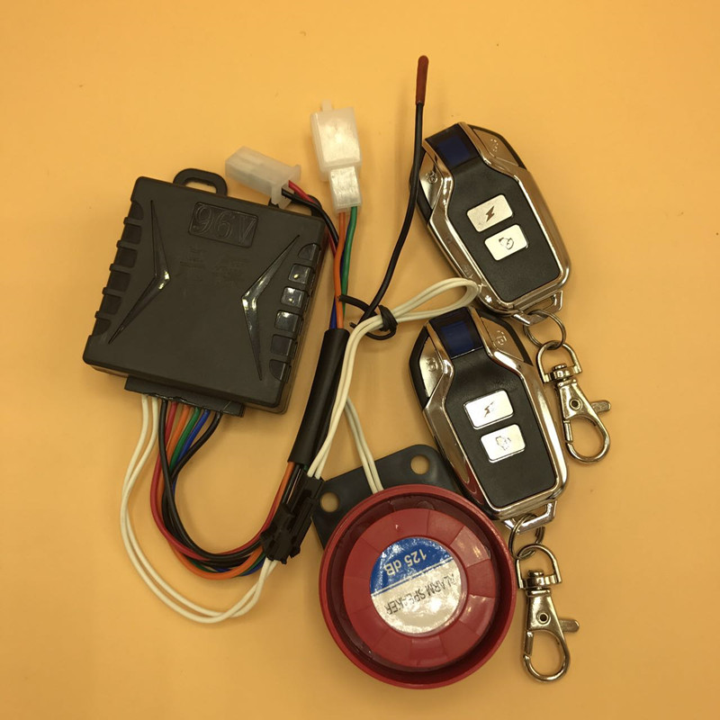 电动车保镖报警器防盗器48V60v72v80v84V96v108V120伏锁电机