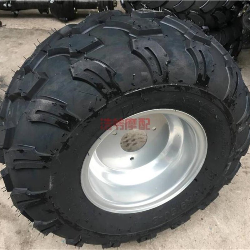 卡丁车四轮沙滩车8寸轮毂真空轮胎19X7-8寸 18X9.50-8寸轮胎轮毂