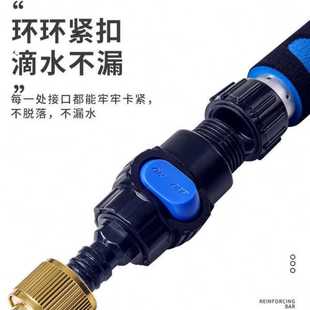 通水洗车拖把2023可以接水管 新款 刷子伸缩杆带冲水会喷明之