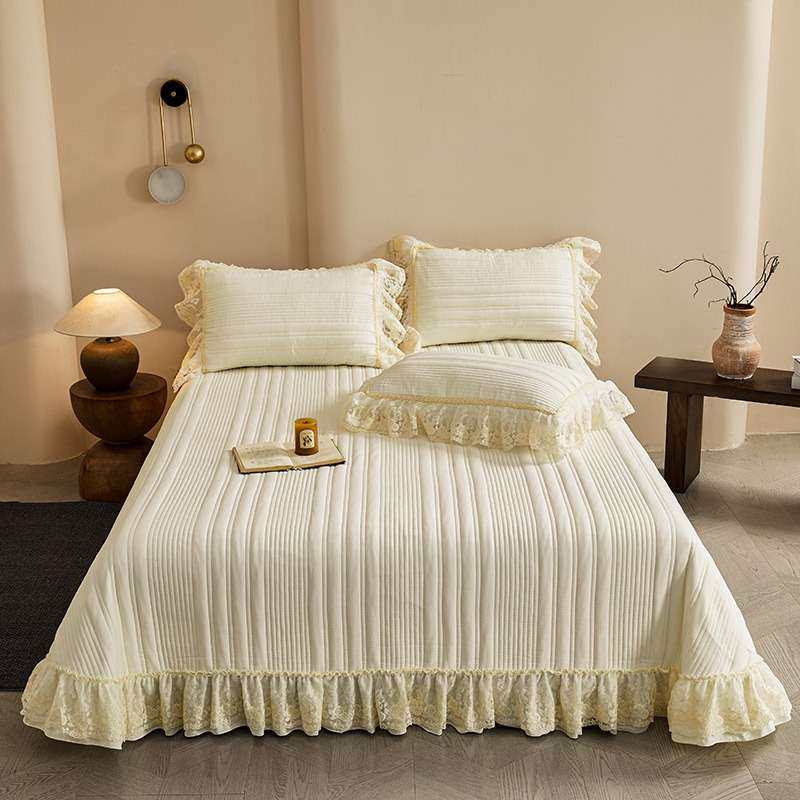 A类皱皱纱榻榻米床单公主风加厚夹棉床盖三件套2025新款四季通用3,3C数码配件,其它配件,淘宝优惠券,粉丝福利购,淘宝优惠卷