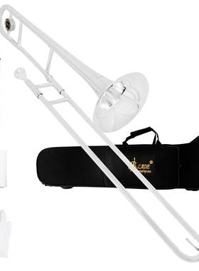 SLADE镀银长号铜管乐器长号初学者降B调中音长号拉管号乐器厂家