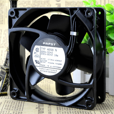 TYP4558N 220V 18W 120*120*38MM PAPST 12038 风扇 12CM 全金属