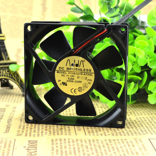 正品 ADDA协禧风扇 8025 DC12V 0.25A AD0812HS-A70GL 电源风扇