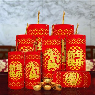 开门红气氛布置银行厅堂装饰鞭炮坐炮摆件2026年马年保险公司道具