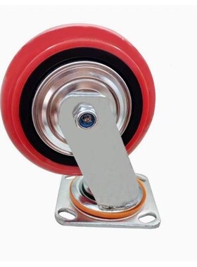 替米思米工业脚轮C-CTIK/CTIJ/CTIS100/125/150-U聚氨酯重型脚轮