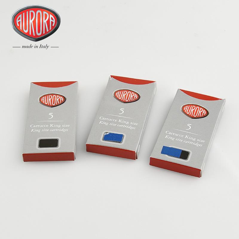 意大利奥罗拉AURORA 钢笔墨水胆一次性墨囊墨胆 黑/蓝/蓝黑5支装