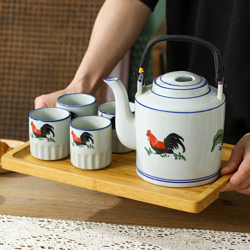 复古怀旧陶瓷茶壶大容量凉水壶