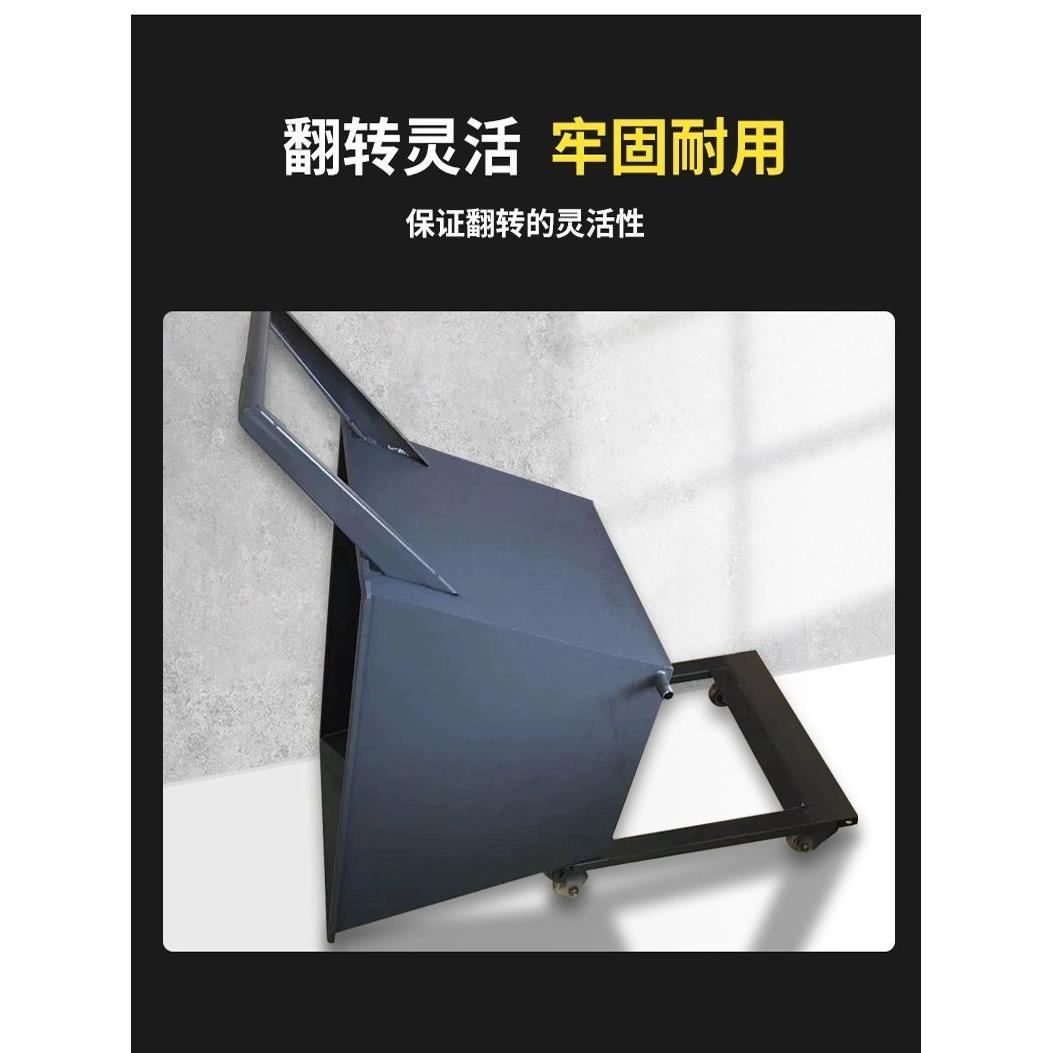 铁屑收集车集屑手推斗车机床排屑机小车铁削料斗翻斗废料推车厂家