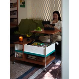 不众丨RUBIK茶几包豪斯储物移动茶桌收纳升降客厅边几覆古小推车