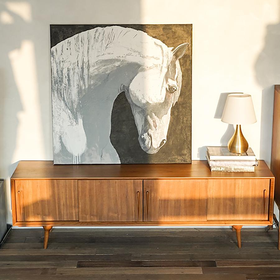 木纳MUNA北欧客厅电视柜家用现代简约实木柚木中古风落地电视柜