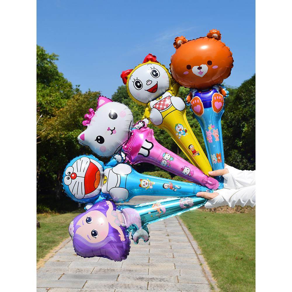 手持卡通造型铝膜气球长棒儿童生日幼儿园店铺活动装饰品布置拍照,节庆用品/礼品,气球,淘宝优惠券,粉丝福利购,淘宝优惠卷