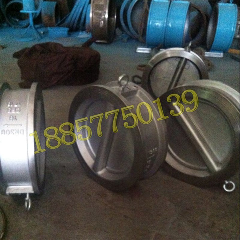 H76ZG/对夹式蝶形双瓣止回阀铸钢不锈钢蝶式单向阀H76HX-16C25P