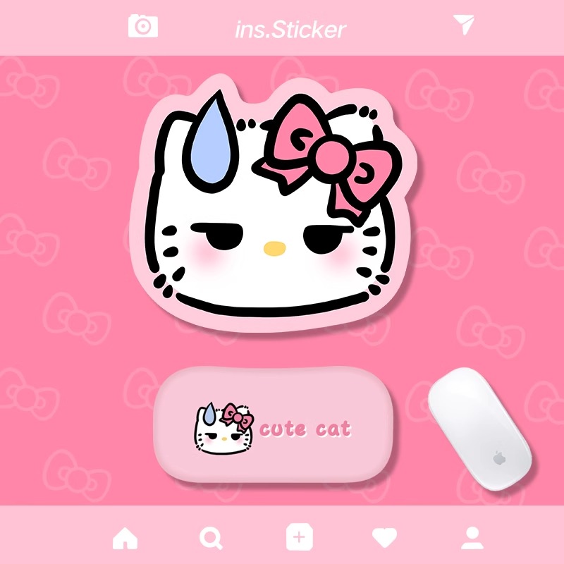 流汗护腕鼠标垫简约可爱