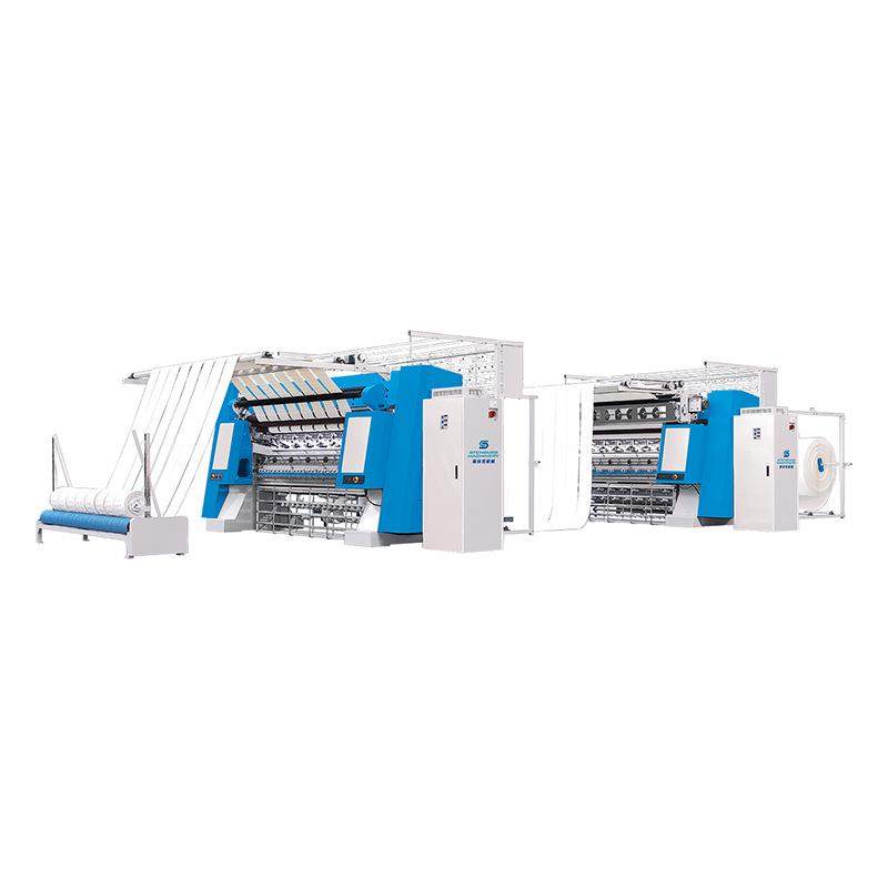 XDB-W-BSJ+XDB-W-SJ+XDB-JB-1床垫面料多针绗缝边条切条生产线,纺织面料/辅料/配套,针织机械,淘宝优惠券,粉丝福利购,淘宝优惠卷