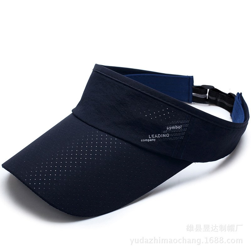 夏季速干空顶帽男女士q跑步防晒遮阳帽子户外运动马拉松无顶太阳