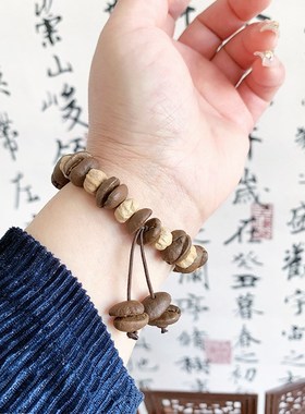 手链新中式弹力绳国潮民族风石榴石复古气质手串简约Y时尚好搭手