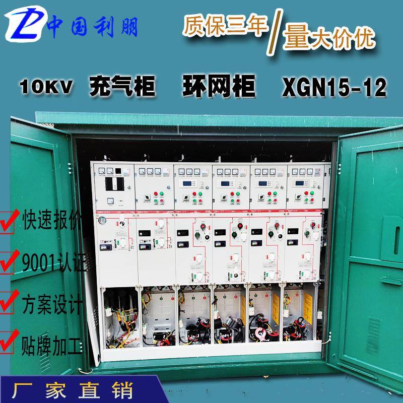10kv高压开闭所固体环网柜全绝缘充气开关柜hxgn15户外电缆分支箱