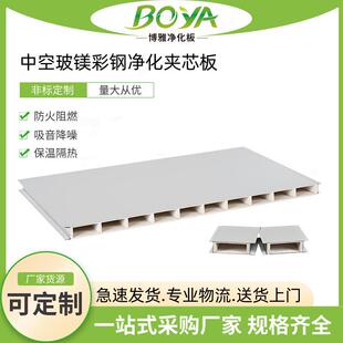 机制中空玻镁板彩钢板手术室产科净化车间防火隔墙净化板厂家供应