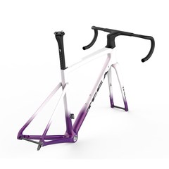 私摸TFSA全内线碟刹碳纤维车架渐变公路自行车框架走内线送腕