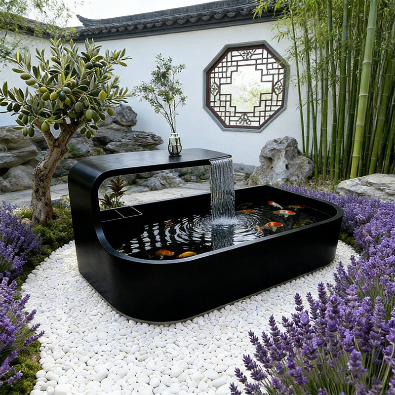 不锈钢鱼缸成品定制流水摆件室内外庭院阳台客厅造景装饰循环水景,家居饰品,流水摆件,淘宝优惠券,粉丝福利购,淘宝优惠卷