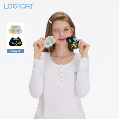 LOGICAT猫咪抓夹2026年新款后脑勺盘发醋酸发抓发夹半扎鲨鱼夹