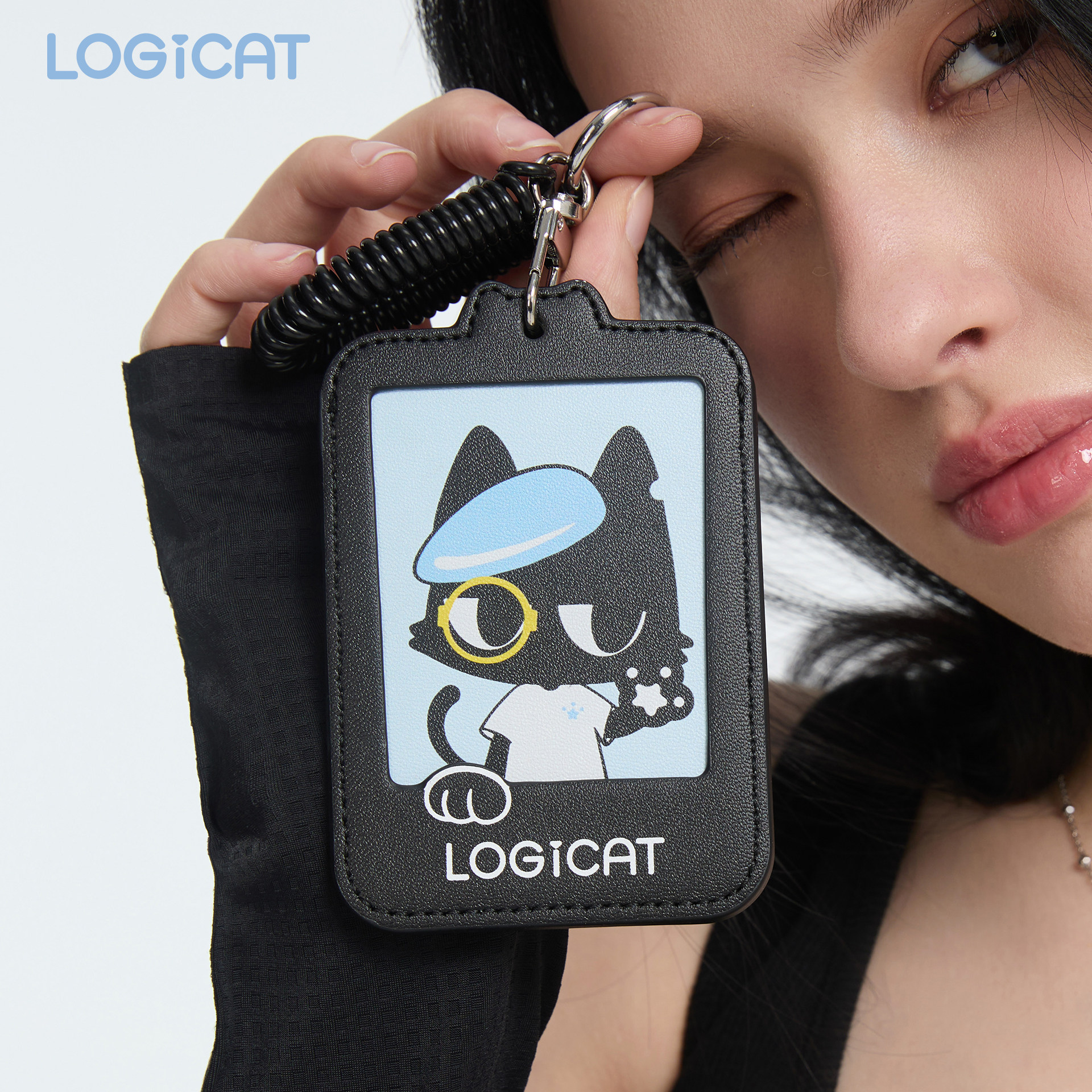 LOGICATPU卡套猫咪身份证银行卡皮质通勤公交追明星小卡保护套