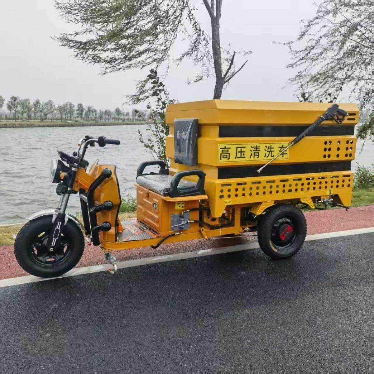 电动三轮车四轮高压清洗工地多功能道路冲洗小型市政洒水车环卫物