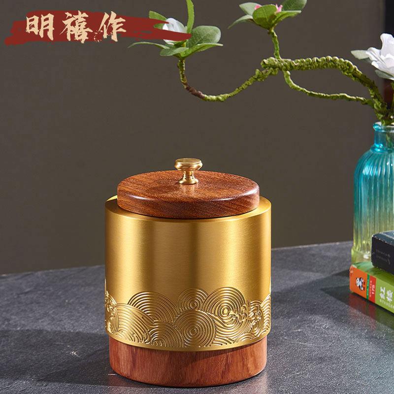 中式桌面创意圆形垃圾桶高颜值带盖桶家小型客厅茶几收纳桶迷你