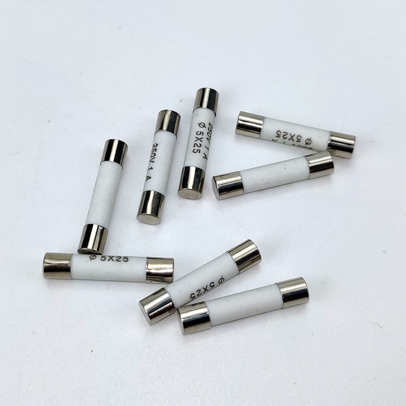 保险端子R055陶瓷管保险丝5*25熔断器0.5/1/2/3/4/6/8/10/16A熔芯