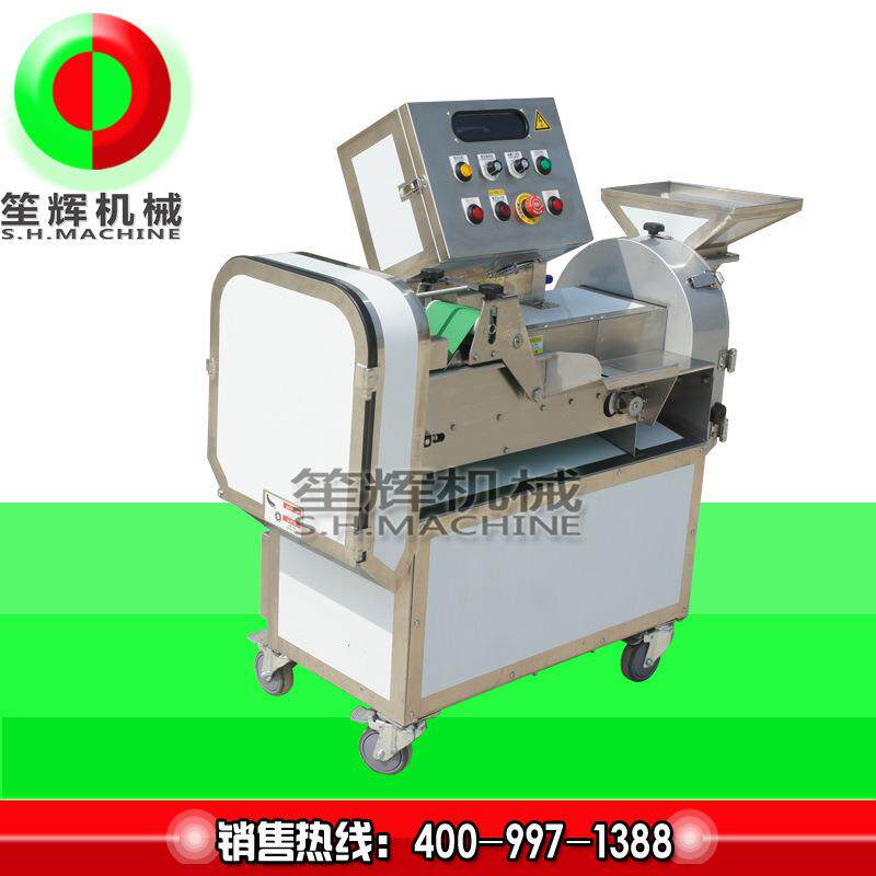 大型多功能双头蔬果切菜机不锈钢电动红萝卜土豆切片切条切段设备