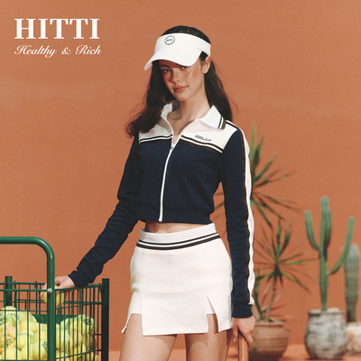 Hitti2025秋季长袖卫衣时尚百搭老钱风休闲网球高尔夫运动上衣