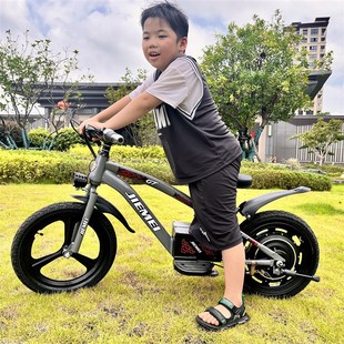 12岁助力滑步单车大童摩托车平衡车童车代步 18寸电动儿童自行车6