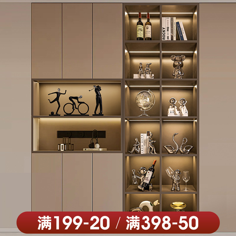 贝汉美轻奢玄关酒柜装饰品摆件客厅现代高档餐边柜桌面工艺品摆设