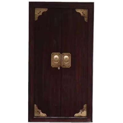 实木大门中式仿古别墅庭院大门农村进户门室外木大门山庄围墙大门