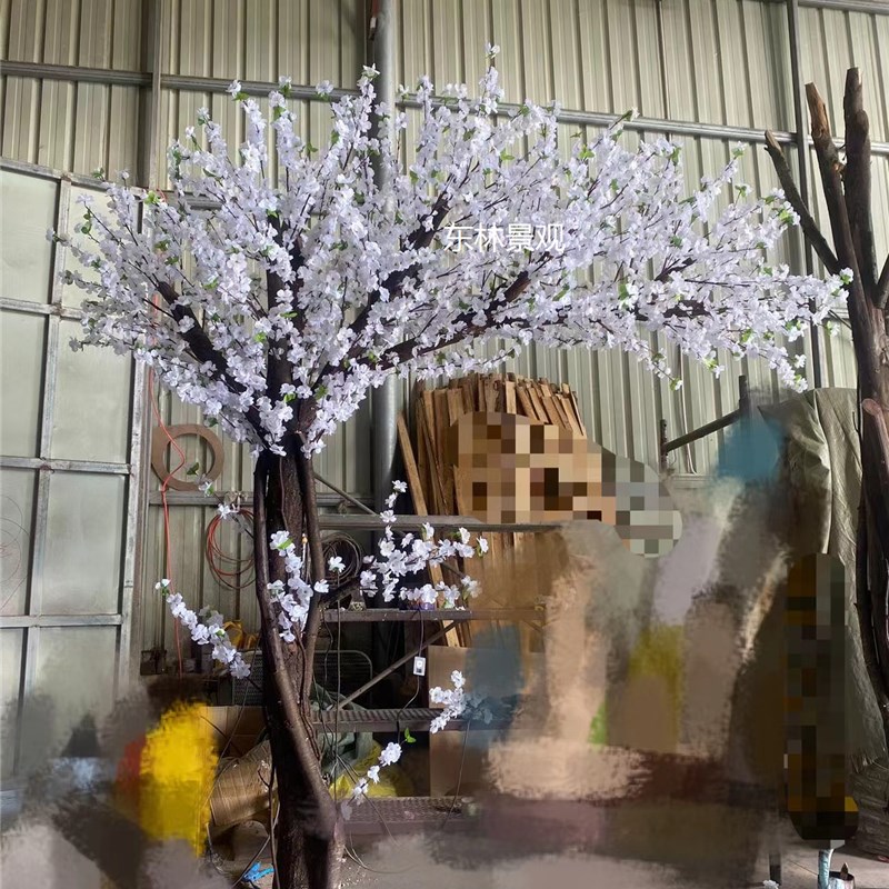 彷真梨花树 许愿树 假树大型造型 桃花树室内客厅婚庆幸福树装饰
